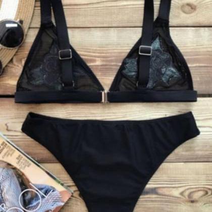 Sexy Bikini Suit Swimsuit Black