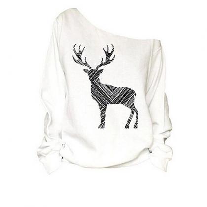 Christmas Little Deer Long Sleeve Sweater
