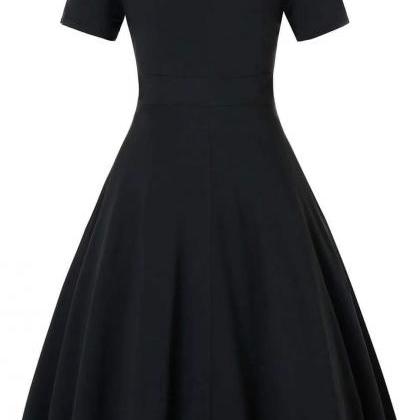 Short Sleeve V-neck Sequin Dress