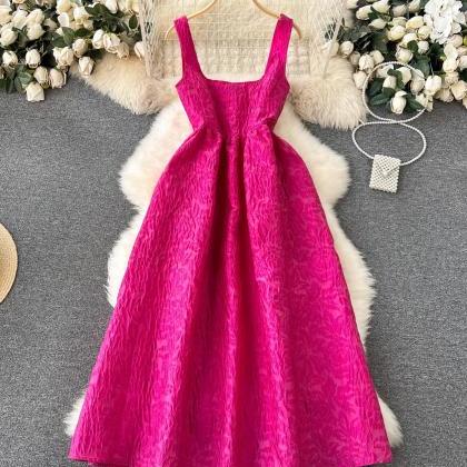 Womens Solid Color Sleeveless Dress