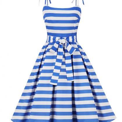 Sling Womens Striped Mini Dress