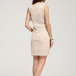 Slim Sequined Vest Dress Ax072602ax