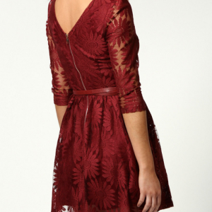 Ax081201ax Slim Lace Embroidered Dress