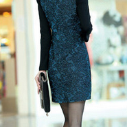 Slim stylish long-sleeved dress AX0..