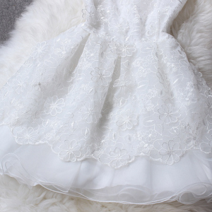 White Stitching Sleeveless Dress Ax090405ax