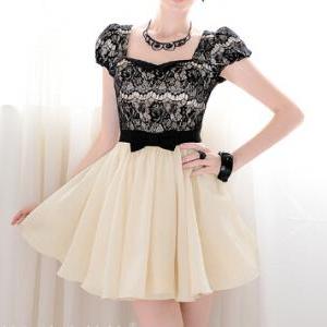 Stylish Short-sleeved Dress Ax091608ax