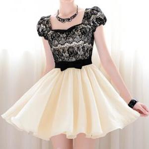 Stylish Short-sleeved Dress Ax091608ax