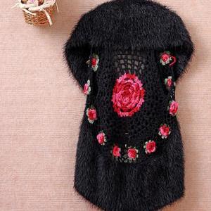 Fashion Embroidered Knit Cardigan Jacket..