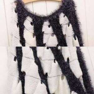 Fashion Bat Sleeve Loose Knit Sweater Ax092603ax