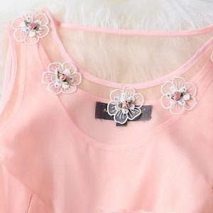 Summer High- Beaded Embroidery Princess Dress..