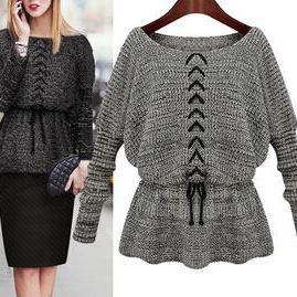 Round Neck Long-sleeved Sweater Ax101301ax