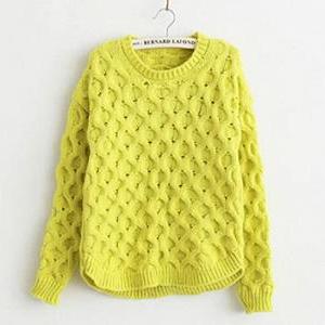 Round Neck Long-sleeved Sweater Ax101812ax