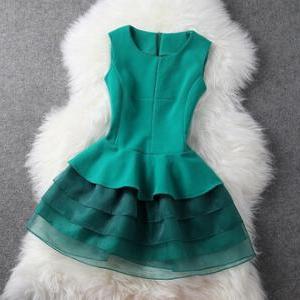 Slim Sleeveless Vest Dress Ax101915ax