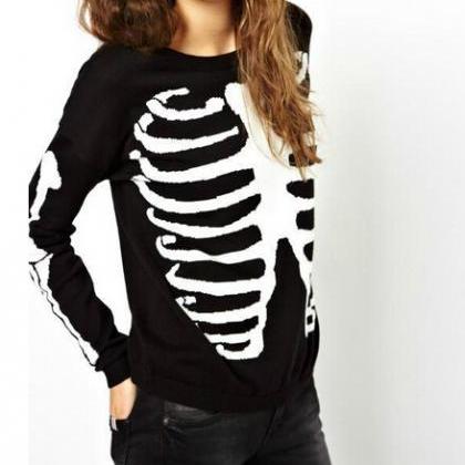 Casual Loose Long-sleeved Knit Sweater Ax07