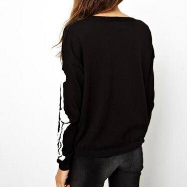 Casual Loose Long-sleeved Knit Sweater Ax07