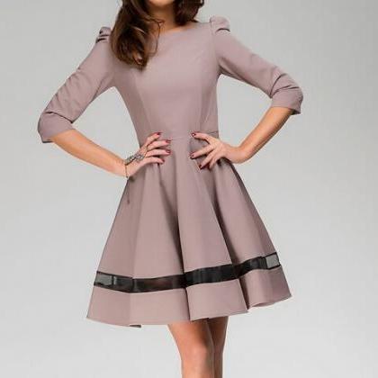 The Long-sleeved Round Neck Dress Ax30518ax