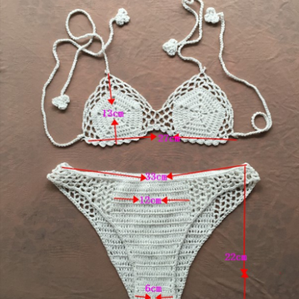 Sexy Knitting Bikini Swimsuit