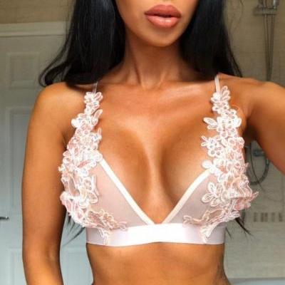 Sexy Sling Lace Lingerie Top