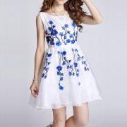 Embroidery embroidered dress AX073004AX 
