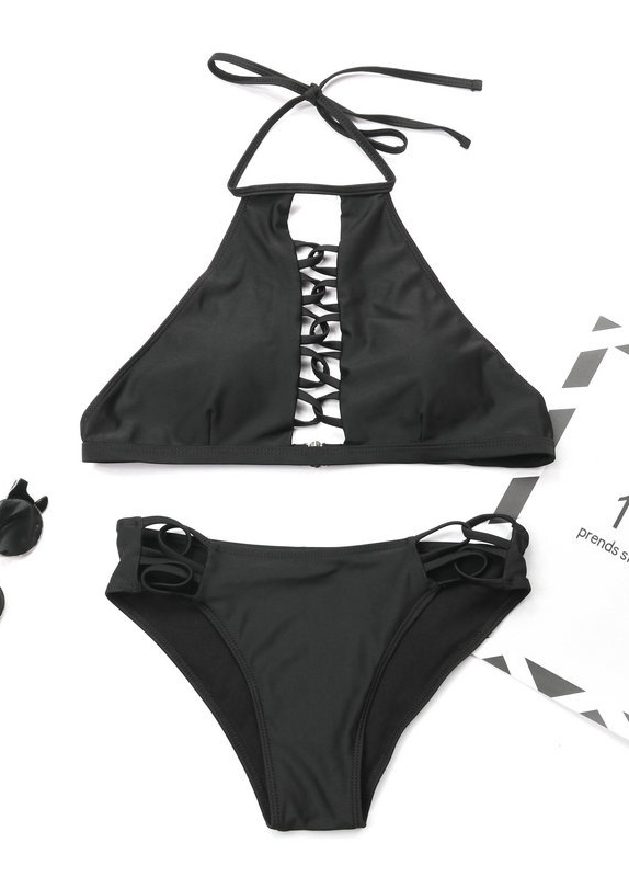 Sexy Drawstring Swimsuit Bikini Set
