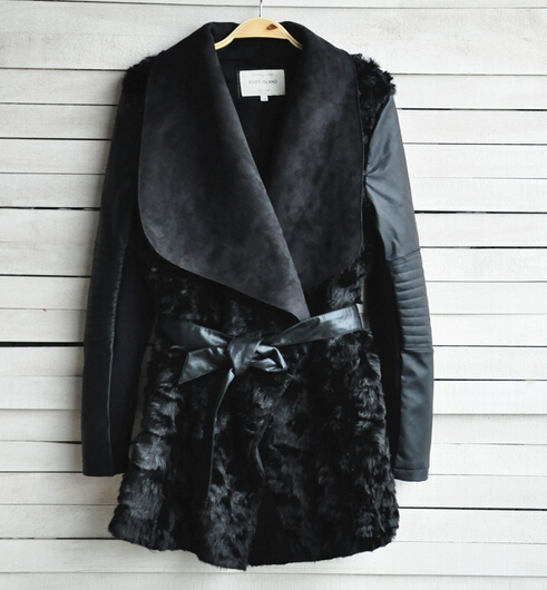 Winter Fashion Long-sleeved Leather Jacket Ax091112ax
