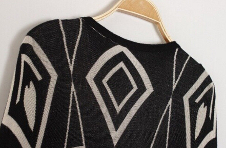 Fringed cloak shawl knit bat shirt YV40834