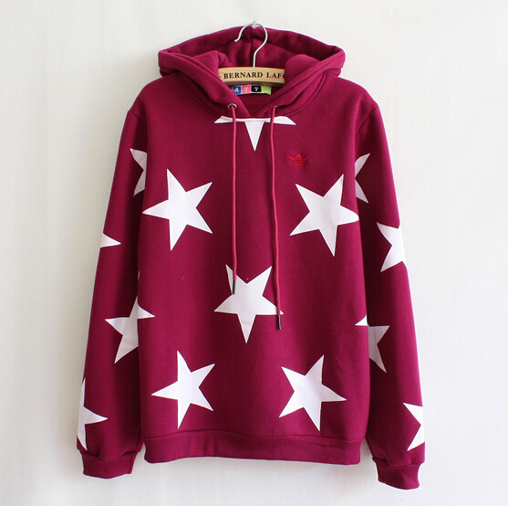 Stars Hooded Long-sleeved Sweater Ax092902ax