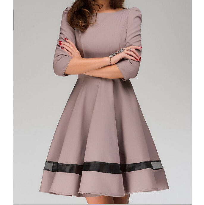 The New Long-sleeved Round Neck Dress AX30518ax on Luulla