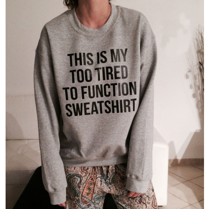 Loose Letters Printed Long-sleeved Sweater