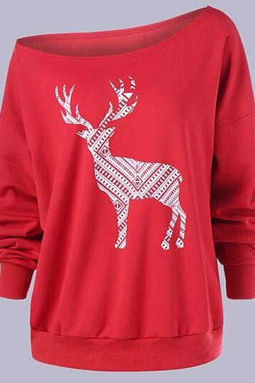 Christmas Little Deer Long Sleeve Sweater