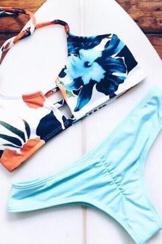 Fashion Print Bikini Swimwear Set