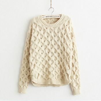 Round Neck Long-sleeved Sw..