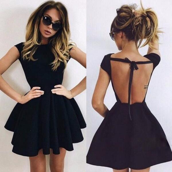 Fashion Sexy Backless Dres..