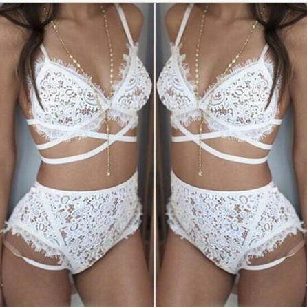 Sexy White Lace Lingerie
