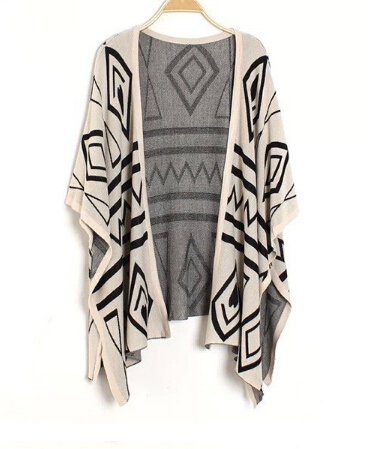 Oversized Bat Sleeve Hooded Cardigan