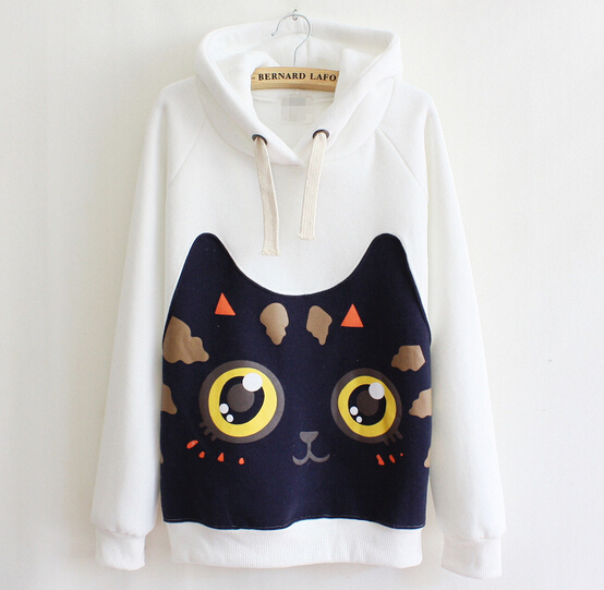 Cute Kittens Long-sleeved Hooded Sweater Ax092911ax on Luulla