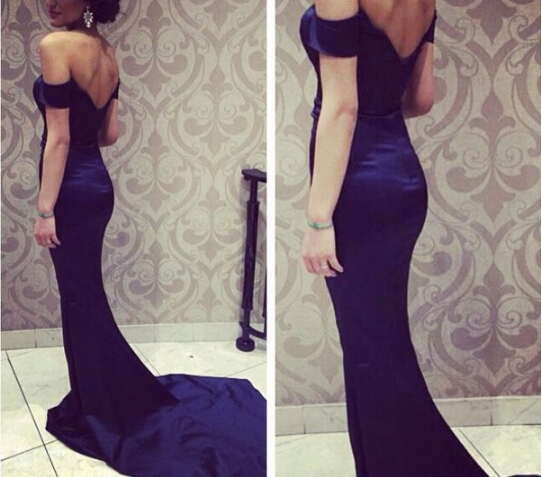 High-end Fishtail Satin Halter Dress